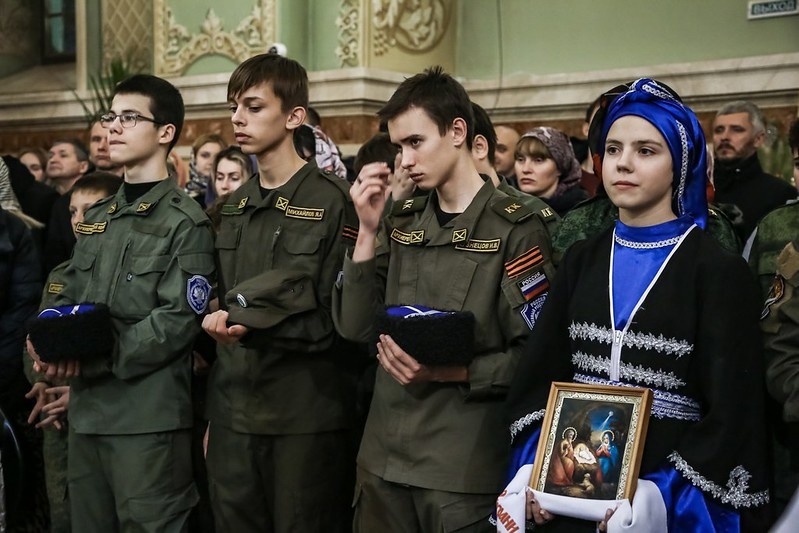Казаки Ставропольского округа встретили Рождество Христово на Божественной литургии
